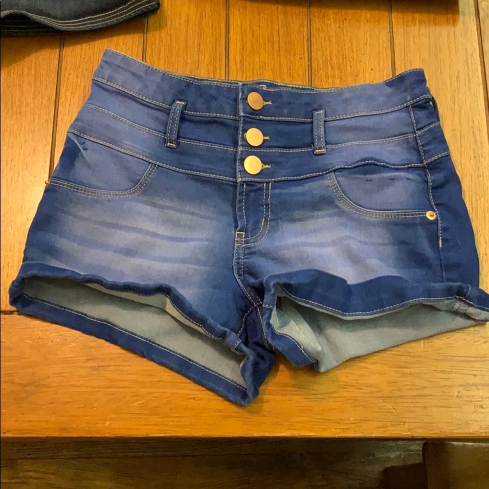 Mid Rise Jean Shorts